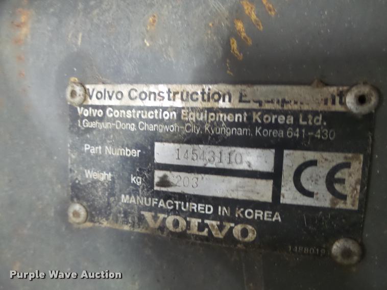 image for item DA9292 Volvo excavator quick attach bracket