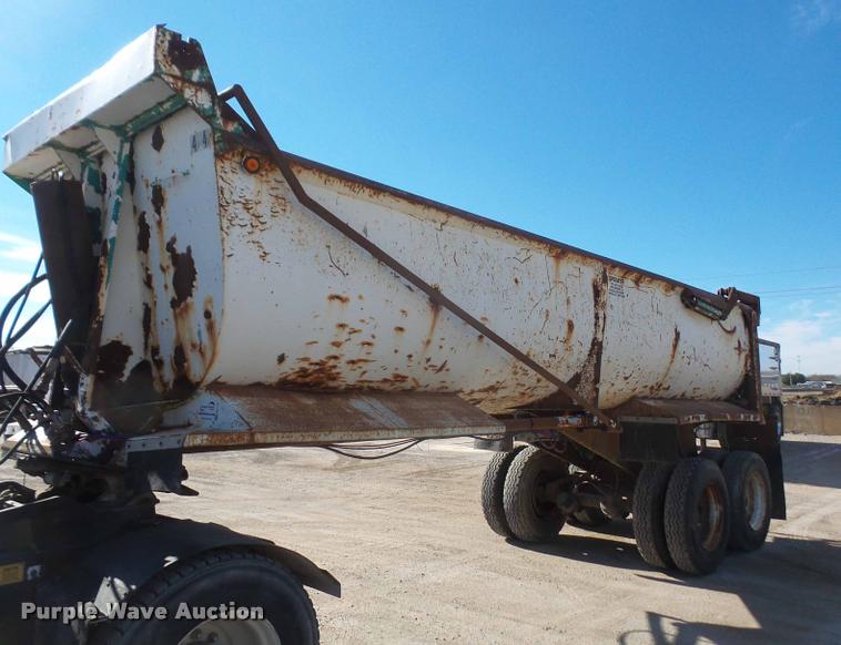 image for item DB2772 1996 Reliance barrel end dump trailer