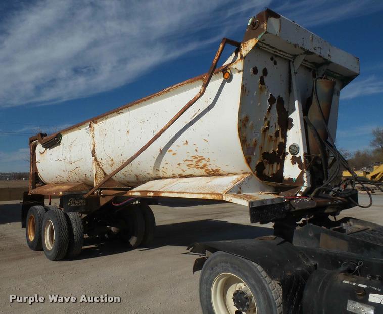 image for item DB2772 1996 Reliance barrel end dump trailer
