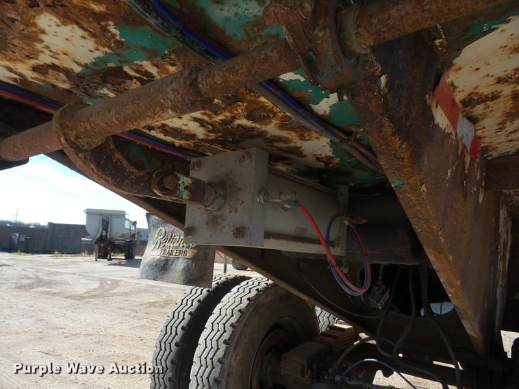 image for item DB2772 1996 Reliance barrel end dump trailer
