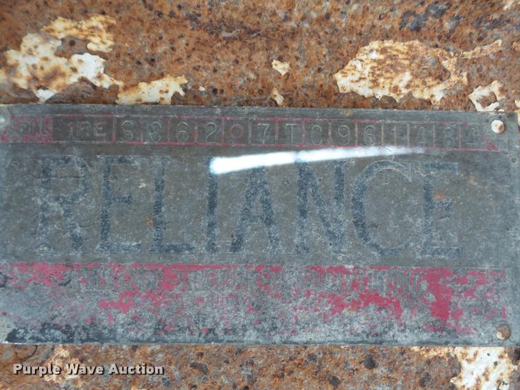 image for item DB2772 1996 Reliance barrel end dump trailer