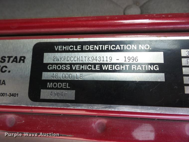 image for item DB2823 1996 Western Star 4900 dump truck