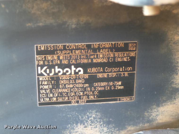 image for item DB4629 2014 Kubota SVL90-2 skid steer