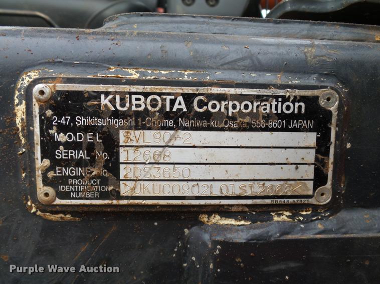 image for item DB4629 2014 Kubota SVL90-2 skid steer