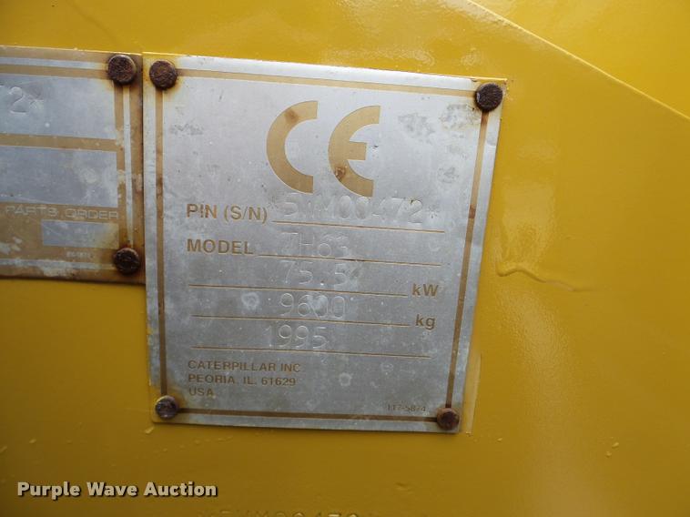 image for item DB5319 1995 Caterpillar TH63 telehandler