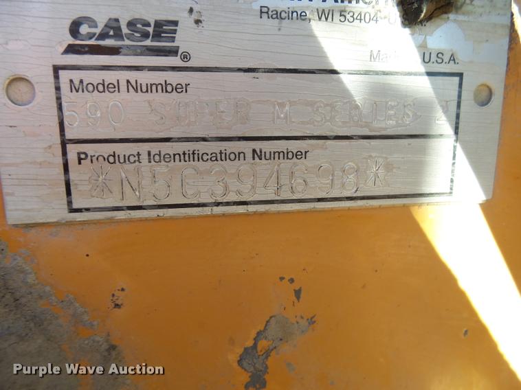 image for item K1021 2006 Case 590 Super M Series II backhoe