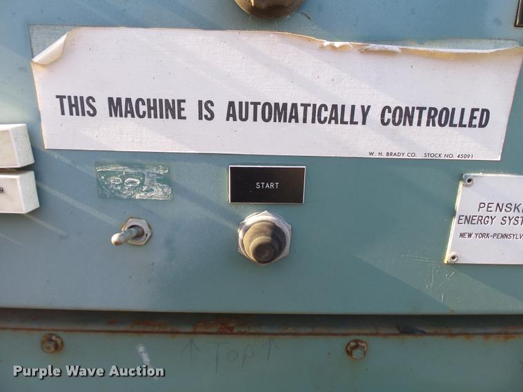 image for item K3428 1985 Penske Energy Systems 325 generator