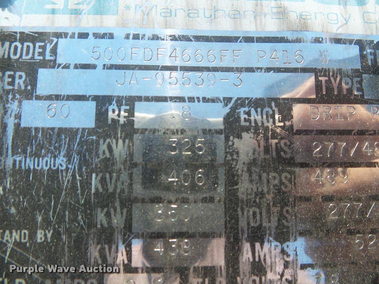 image for item K3428 1985 Penske Energy Systems 325 generator