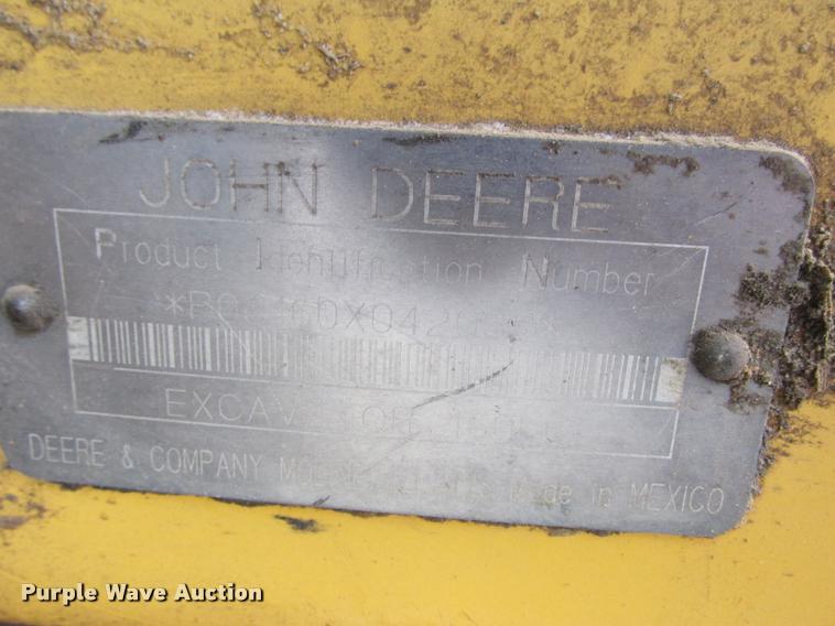 image for item K4217 2002 John Deere 160LC excavator