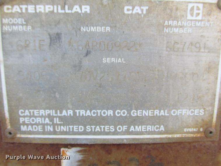 image for item K4218 1988 Caterpillar 621E conventional scraper