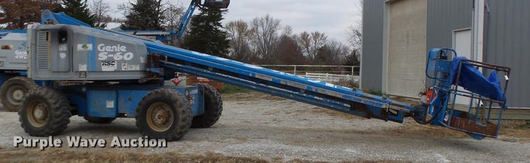image for item K5526 1993 Genie S60 boom lift
