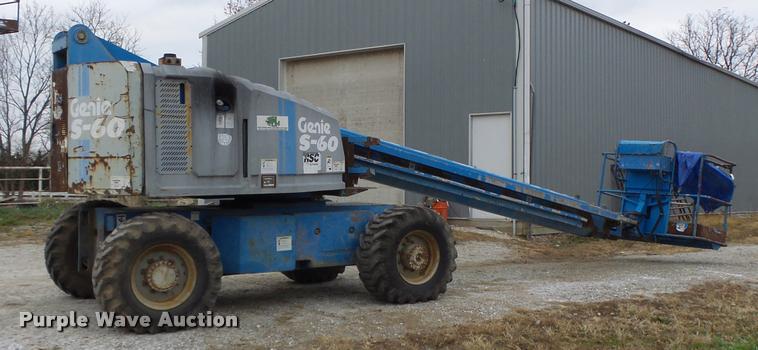 image for item K5526 1993 Genie S60 boom lift