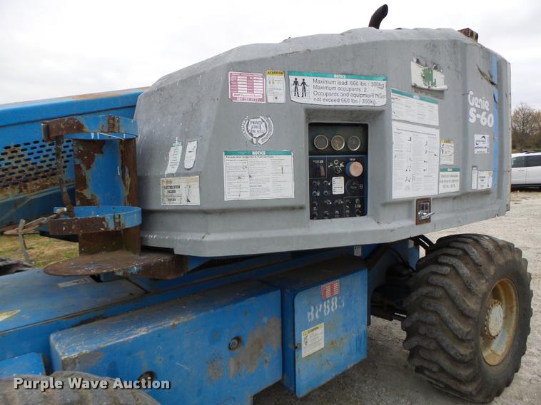 image for item K5526 1993 Genie S60 boom lift