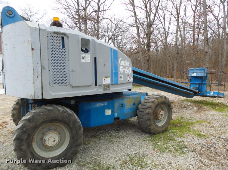 image for item K5528 1992 Genie S60 boom lift