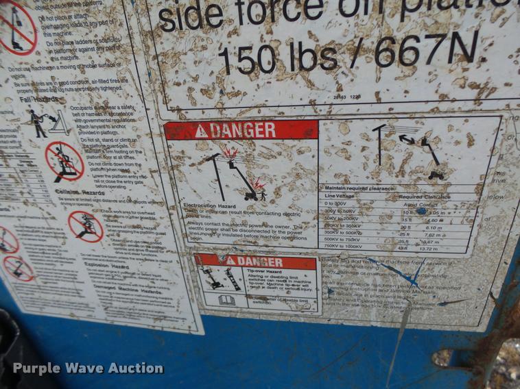 image for item K5528 1992 Genie S60 boom lift