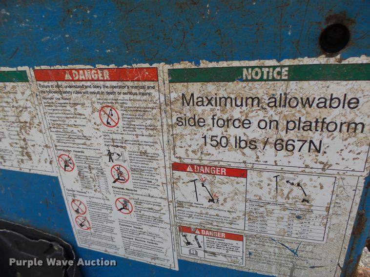 image for item K5528 1992 Genie S60 boom lift