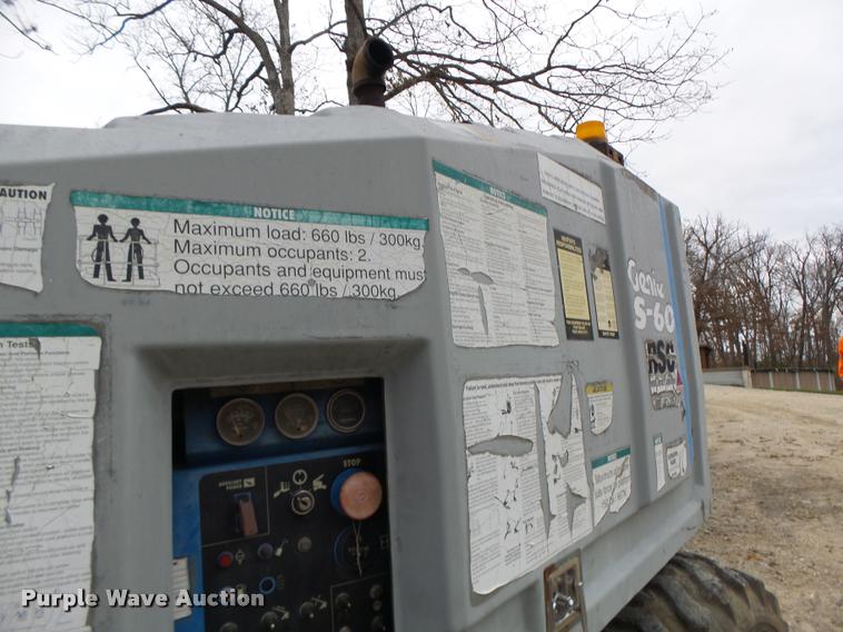 image for item K5528 1992 Genie S60 boom lift