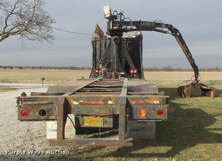 image for item K5540 1990 Freightliner FLD crane truck with equipment trailer