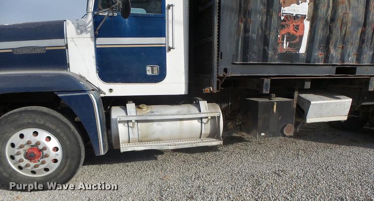 image for item K5540 1990 Freightliner FLD crane truck with equipment trailer