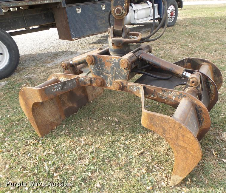 image for item K5540 1990 Freightliner FLD crane truck with equipment trailer