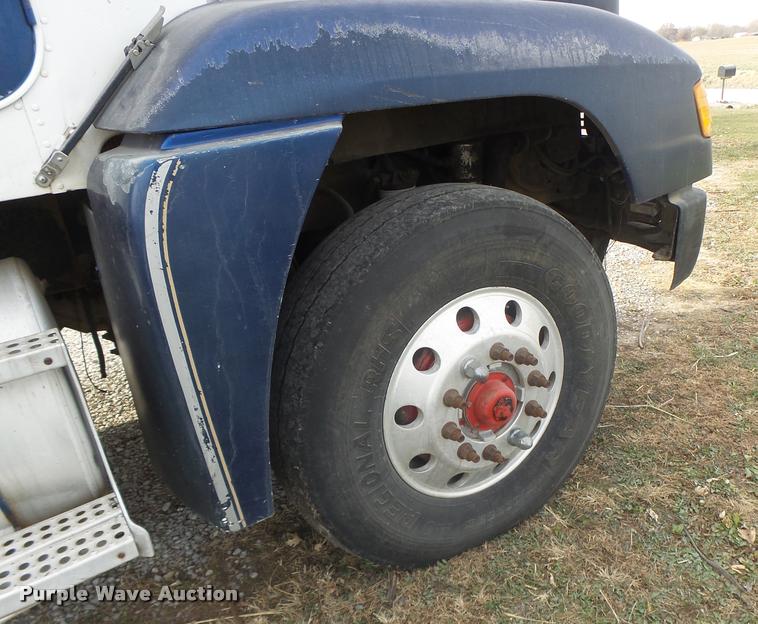 image for item K5540 1990 Freightliner FLD crane truck with equipment trailer