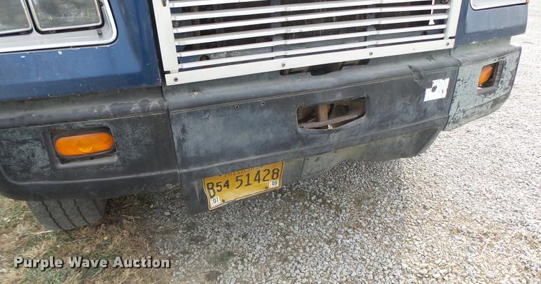 image for item K5540 1990 Freightliner FLD crane truck with equipment trailer