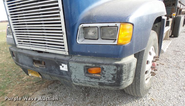 image for item K5540 1990 Freightliner FLD crane truck with equipment trailer