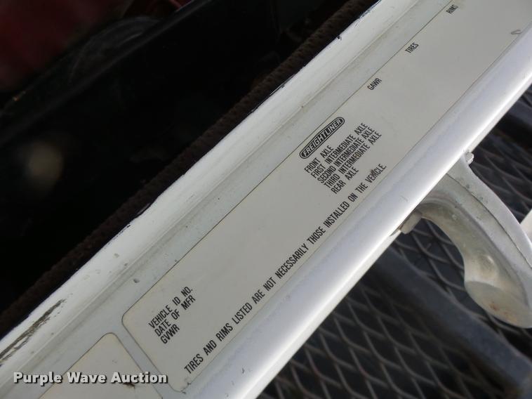 image for item K5540 1990 Freightliner FLD crane truck with equipment trailer