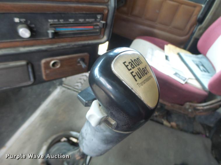 image for item K5540 1990 Freightliner FLD crane truck with equipment trailer