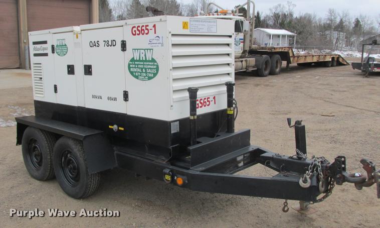 image for item K6186 2006 Atlas Copco QAS78JD generator