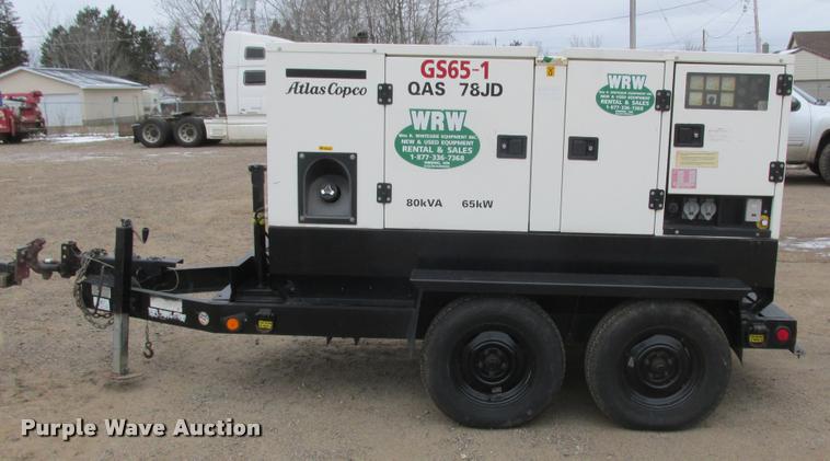 image for item K6186 2006 Atlas Copco QAS78JD generator