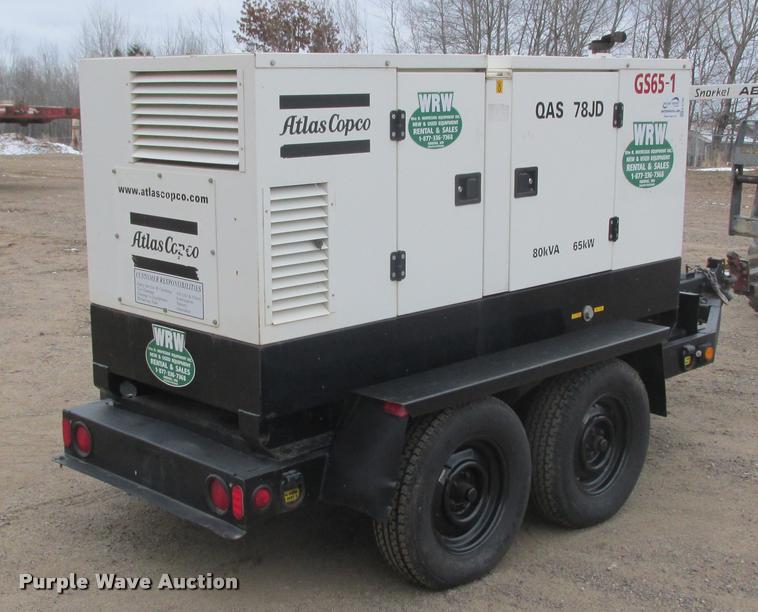 image for item K6186 2006 Atlas Copco QAS78JD generator