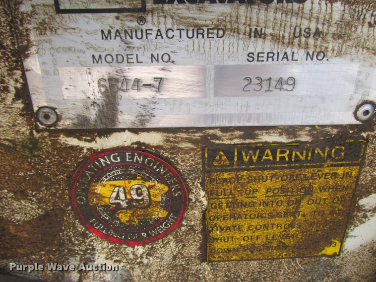 image for item K6190 Koehring 6644-7 excavator