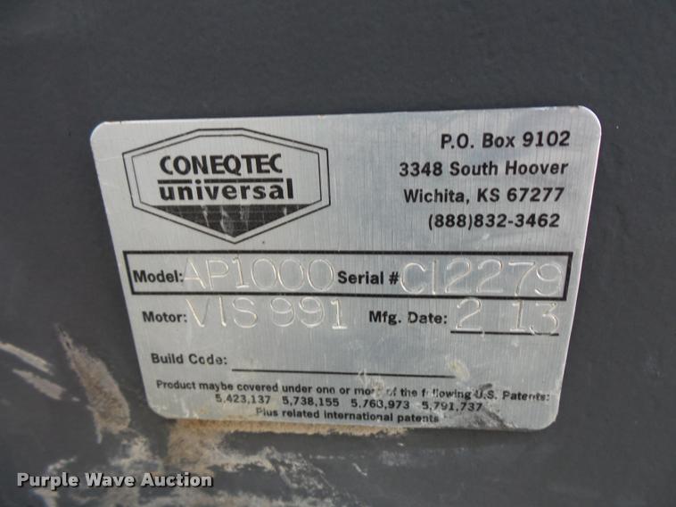 image for item L3581 Cone Qtec AP1000 skid steer cold planer