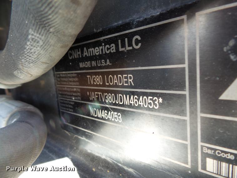 image for item L3583 2014 Case TV380 skid steer