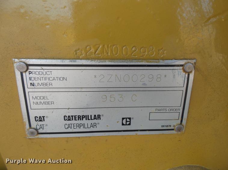 image for item L3591 1996 Caterpillar 953C track loader