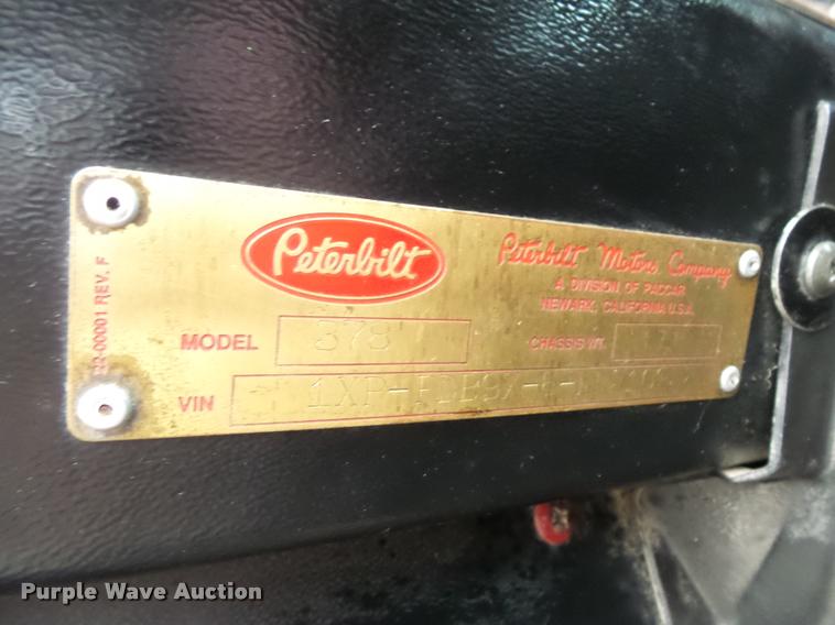 image for item L3609 1991 Peterbilt 378 dump truck