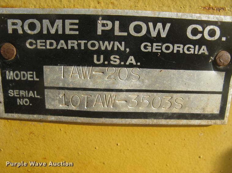 image for item L3922 Rome TAW-20S double off-set disk