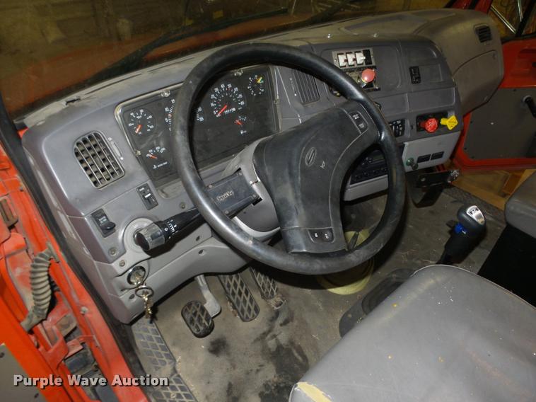 image for item L4184 1999 Sterling L8513 flatbed truck with crane