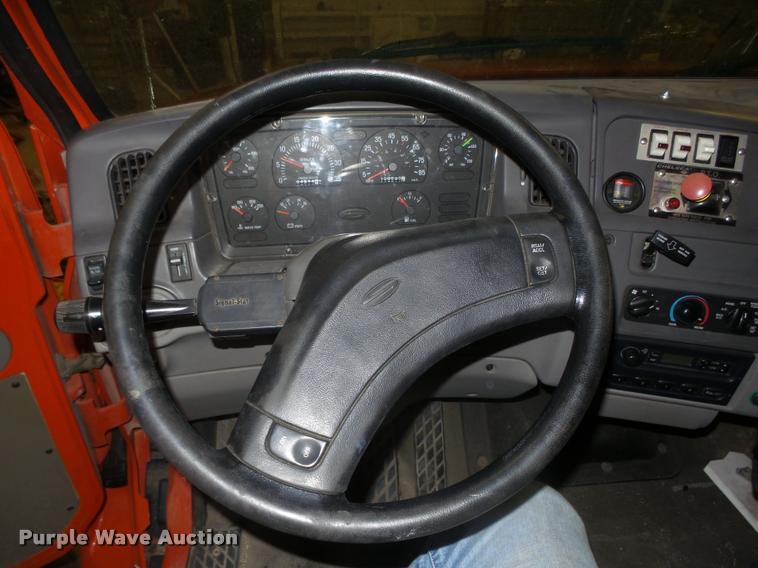 image for item L4184 1999 Sterling L8513 flatbed truck with crane