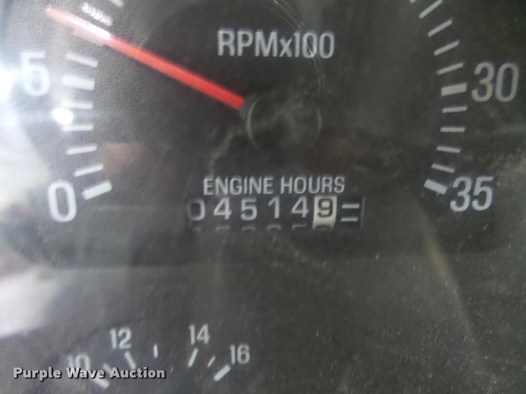 image for item L4184 1999 Sterling L8513 flatbed truck with crane