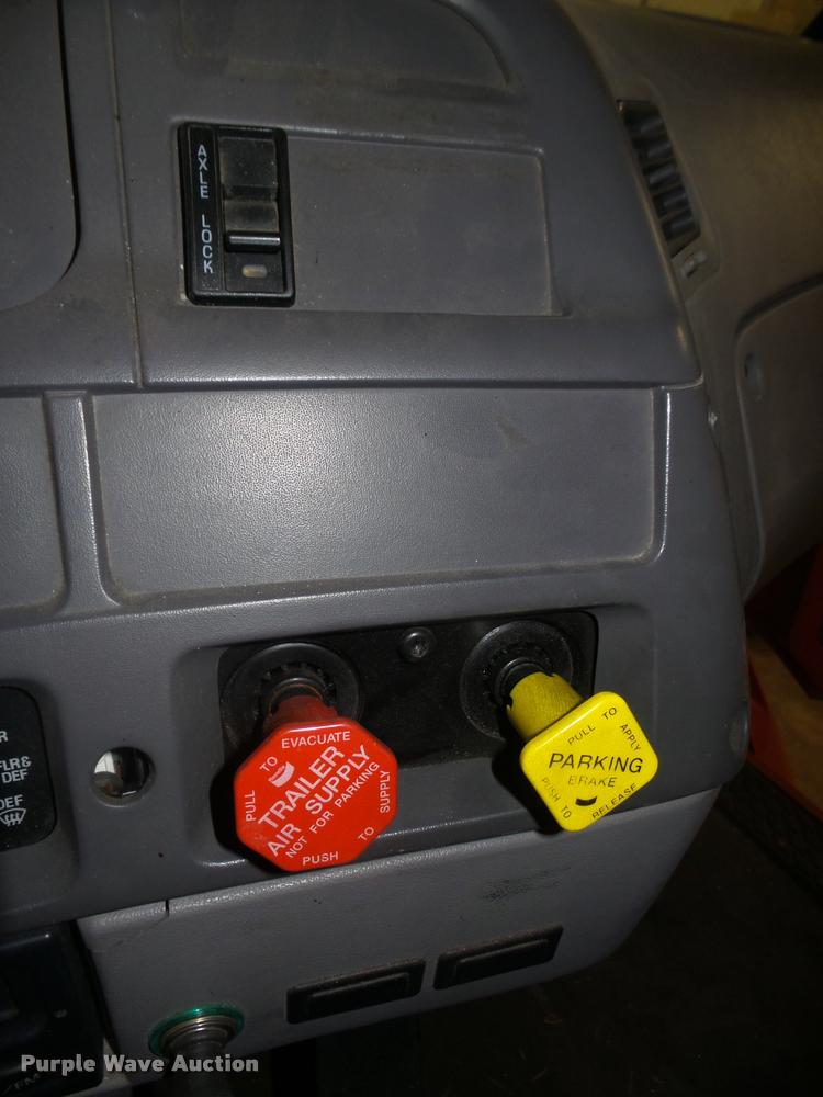 image for item L4184 1999 Sterling L8513 flatbed truck with crane