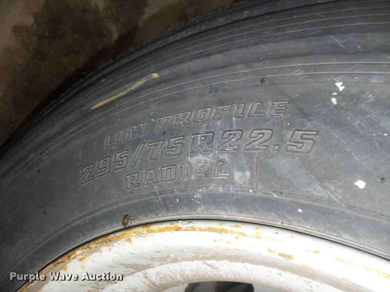 image for item L4184 1999 Sterling L8513 flatbed truck with crane