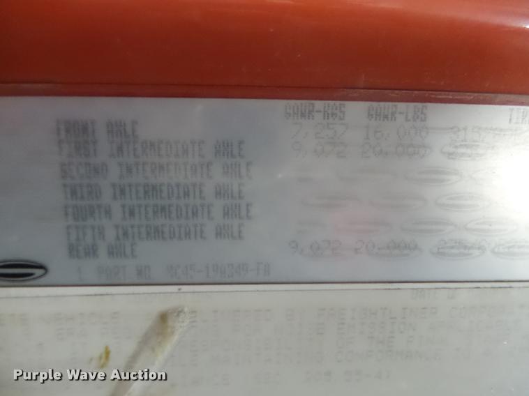 image for item L4184 1999 Sterling L8513 flatbed truck with crane