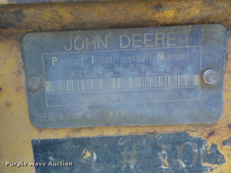 image for item L4463 1998 John Deere 850C dozer
