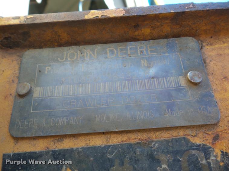 image for item L4463 1998 John Deere 850C dozer
