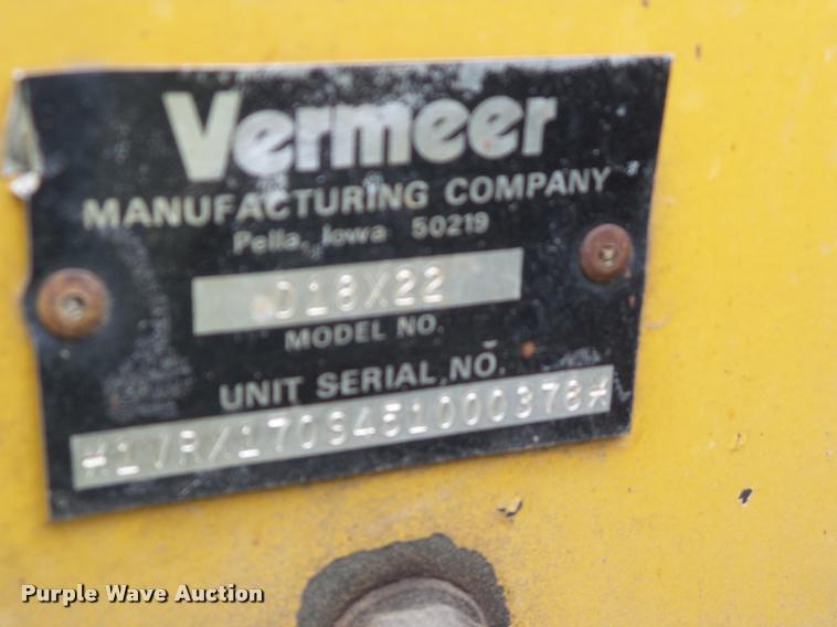 image for item L5531 2005 Vermeer D18/22 direction drill