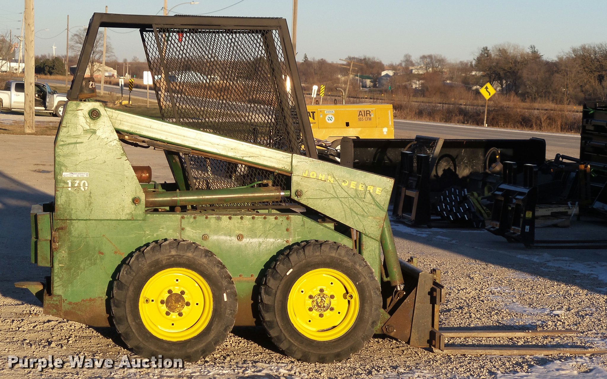 John Deere 170 skid steer in Anita, IA Item BZ9960 sold Purple Wave