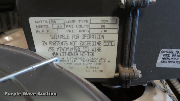 image for item BU9030 (19) Lithonia Hi-Tech light fixtures