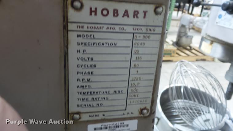 image for item BU9041 Hobart D300 mixer